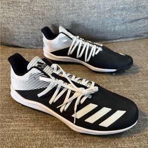 Adidas Adizero Afterburn 6 Baseball cleats Black and White Size 13